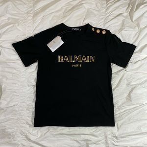 Balmain
logo print T-shirt
